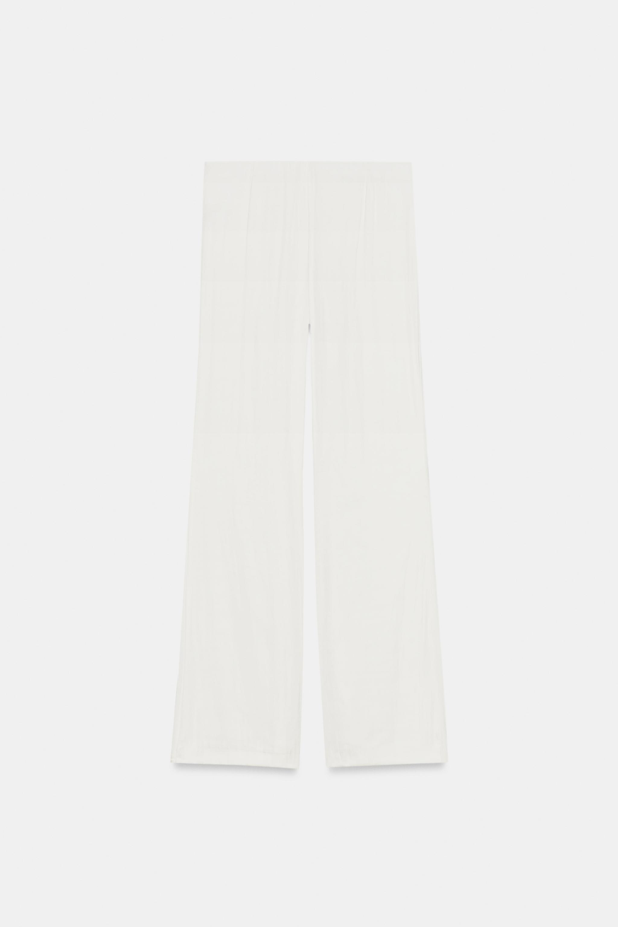 SATIN FLARE PANTS
